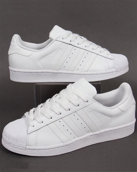 White adidas Originals Superstar Shoes 